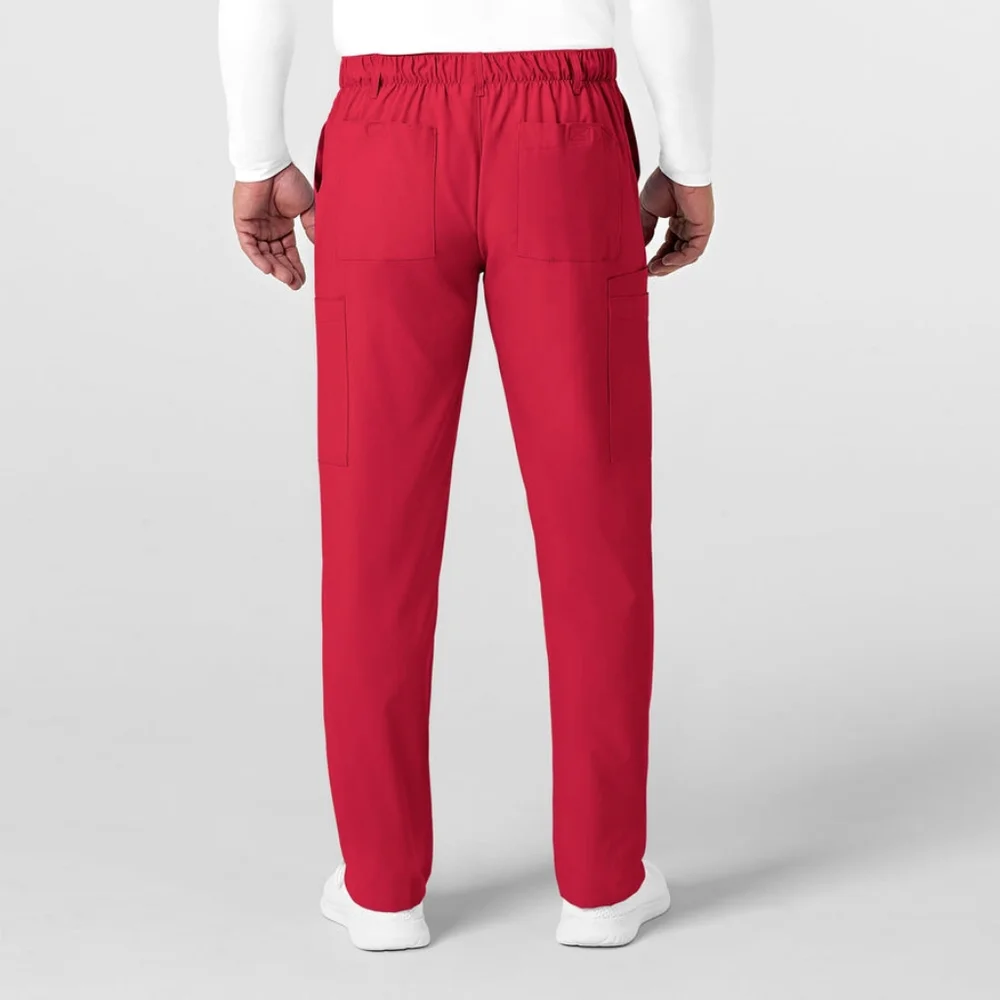 W123 Men's Flat Front Cargo Scrub Pant